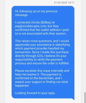 G2A message 4 screenshot